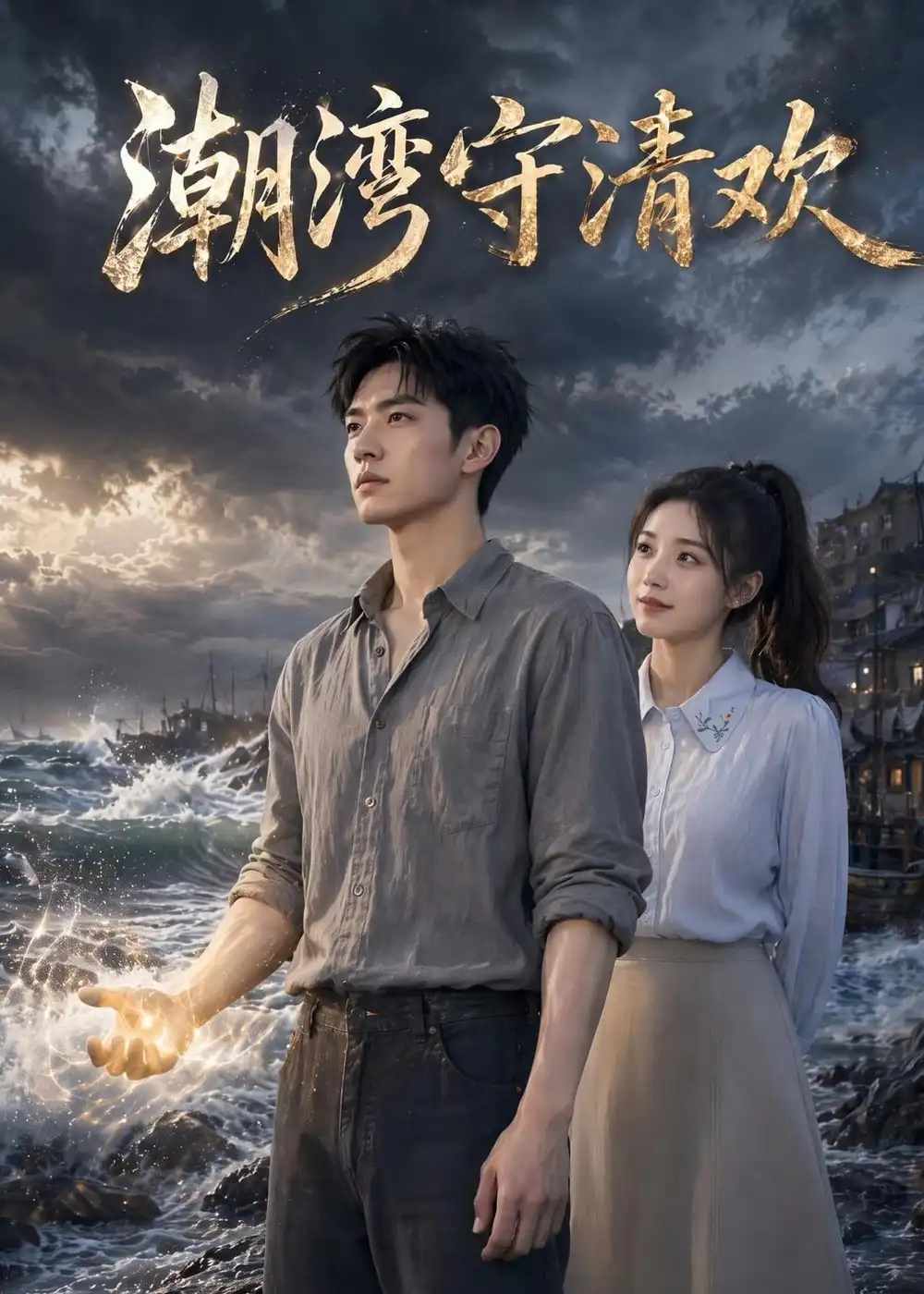 《潮湾守清欢(35集)AI短剧(夸克网盘)》短剧封面