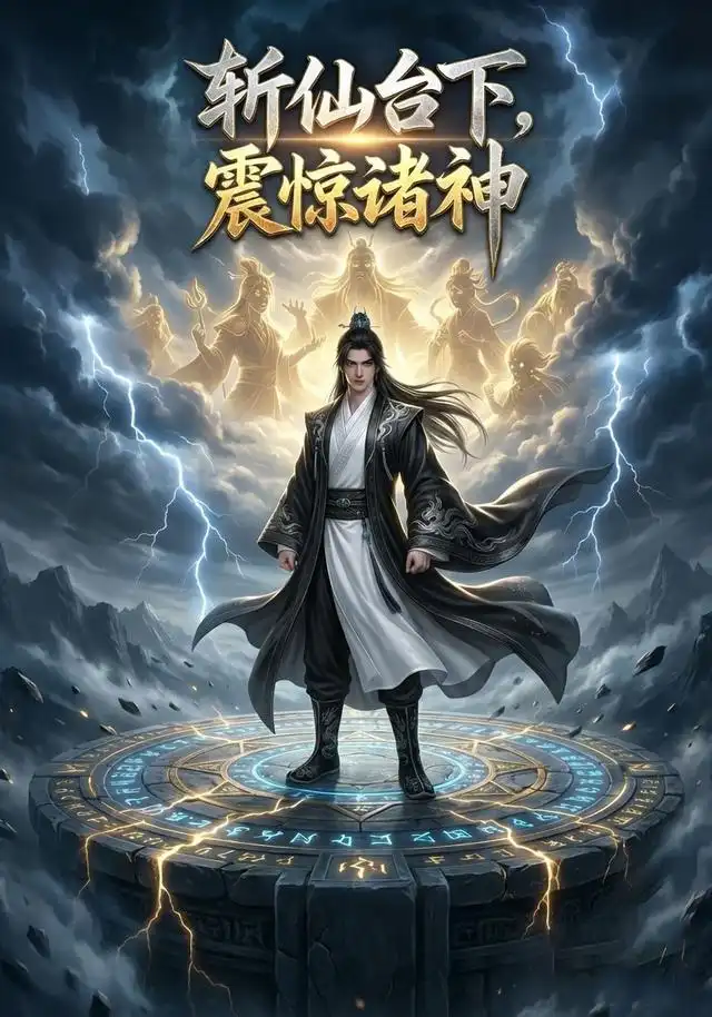 《斩仙台下，震惊诸神！（5集）AI短剧（夸克网盘）》短剧封面