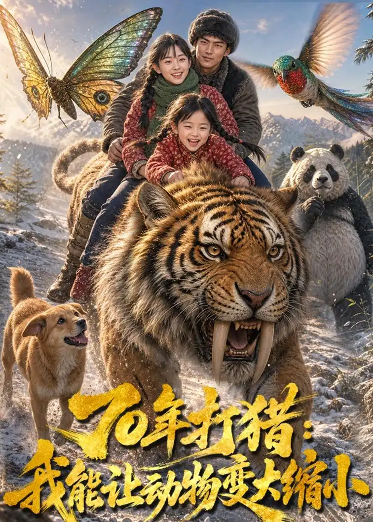 《年打猎：我能让动物变大缩小（77集）AI短剧 (2026)》短剧封面