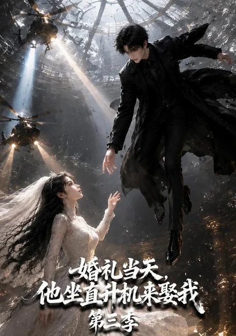 《婚礼当天，他坐直升机来娶我第三季（105集）（夸克网盘）》短剧封面