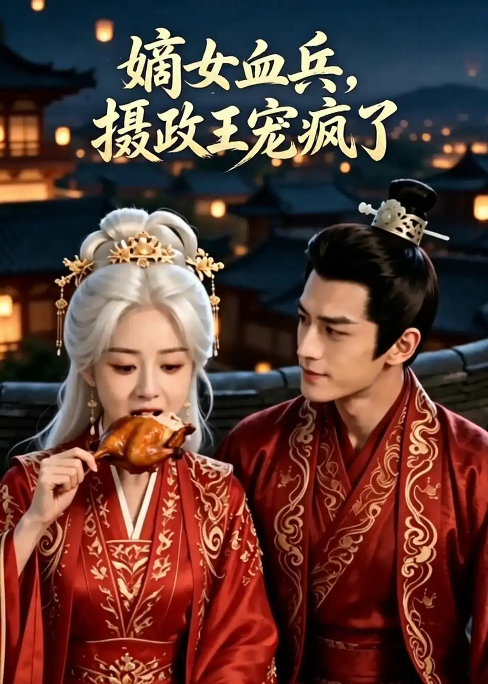 《嫡女血兵，摄政王宠疯了（48集）AI短剧（夸克网盘）》短剧封面