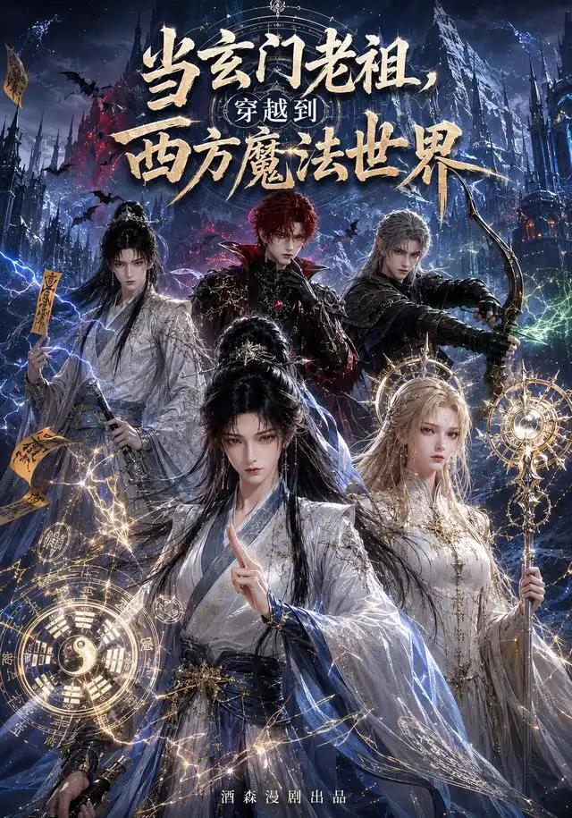 《当玄门老祖，穿越到西方魔法世界（55集）（夸克网盘）》短剧封面
