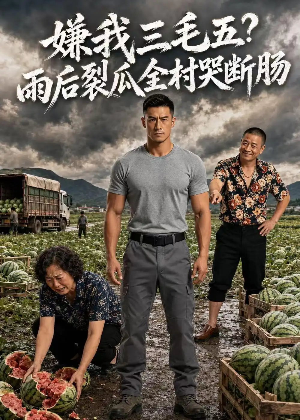 《嫌我三毛五？雨后裂瓜全村哭断肠（49集）AI短剧（夸克网盘）》短剧封面