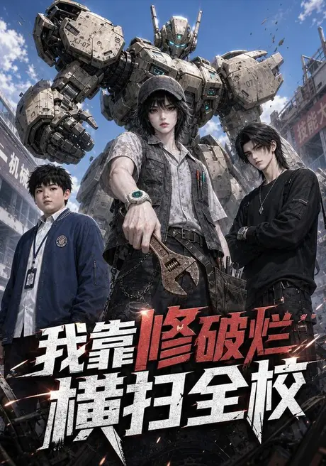 《我靠修破烂横扫全校(57集)(夸克网盘)》短剧封面