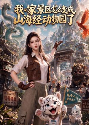 《我家景区怎么变成山海经动物园了(105集)(夸克网盘)》短剧封面