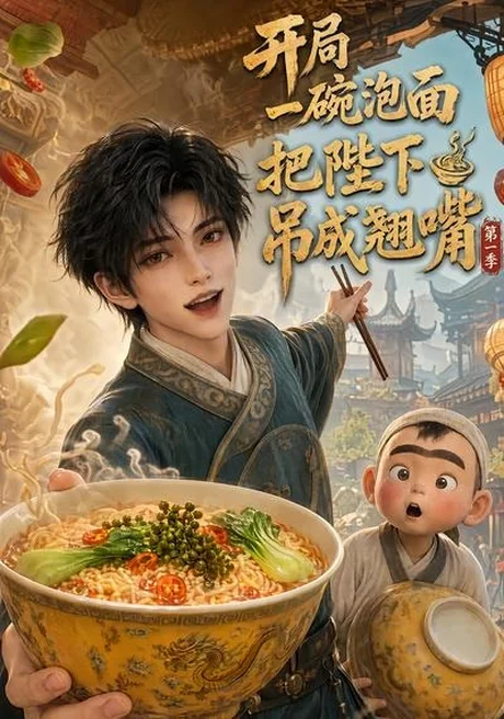 《开局一碗泡面把陛下吊成翘嘴第一季（101集）（夸克网盘）》短剧封面