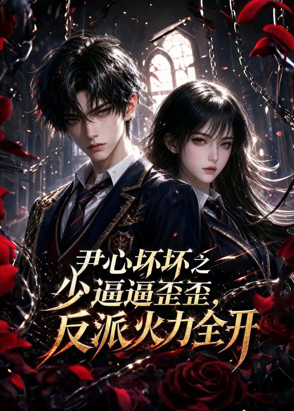 《尹心坏坏之少逼逼歪歪，反派火力全开（37集）（夸克网盘）》短剧封面