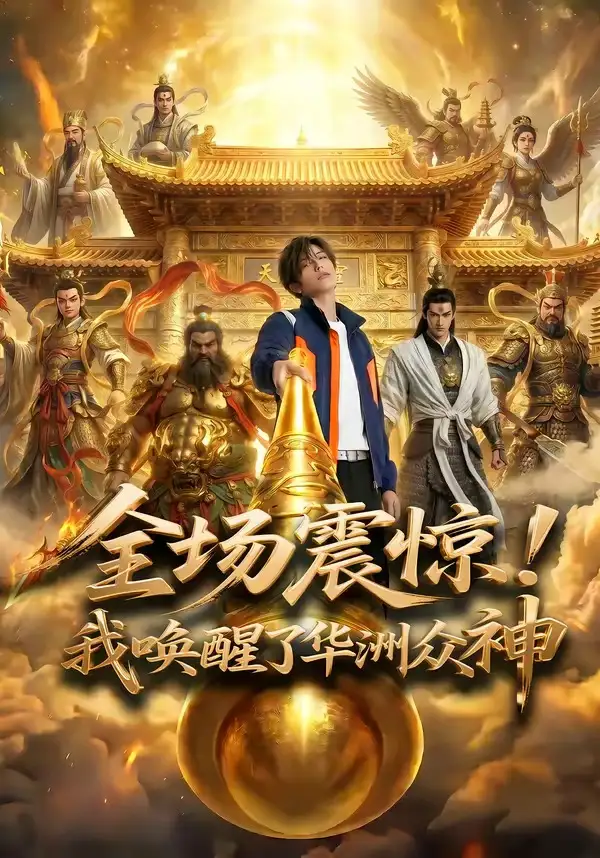 《全场震惊！我唤醒了华洲众神（70集）Ai短剧（夸克网盘）》短剧封面