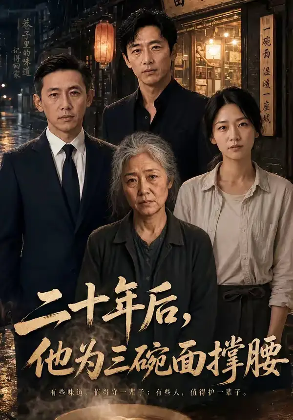 《二十年后，他为三碗面撑腰（46集）》短剧封面