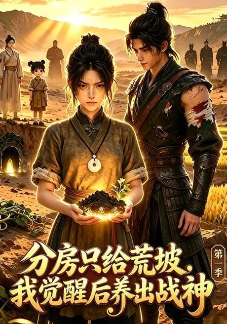 《分房只给荒坡，我觉醒后养出战神第一季（70集）（夸克网盘）》短剧封面