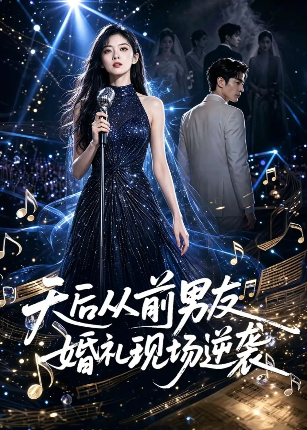 《天后从前男友婚礼现场逆袭（69集）AI短剧 (2026)》短剧封面