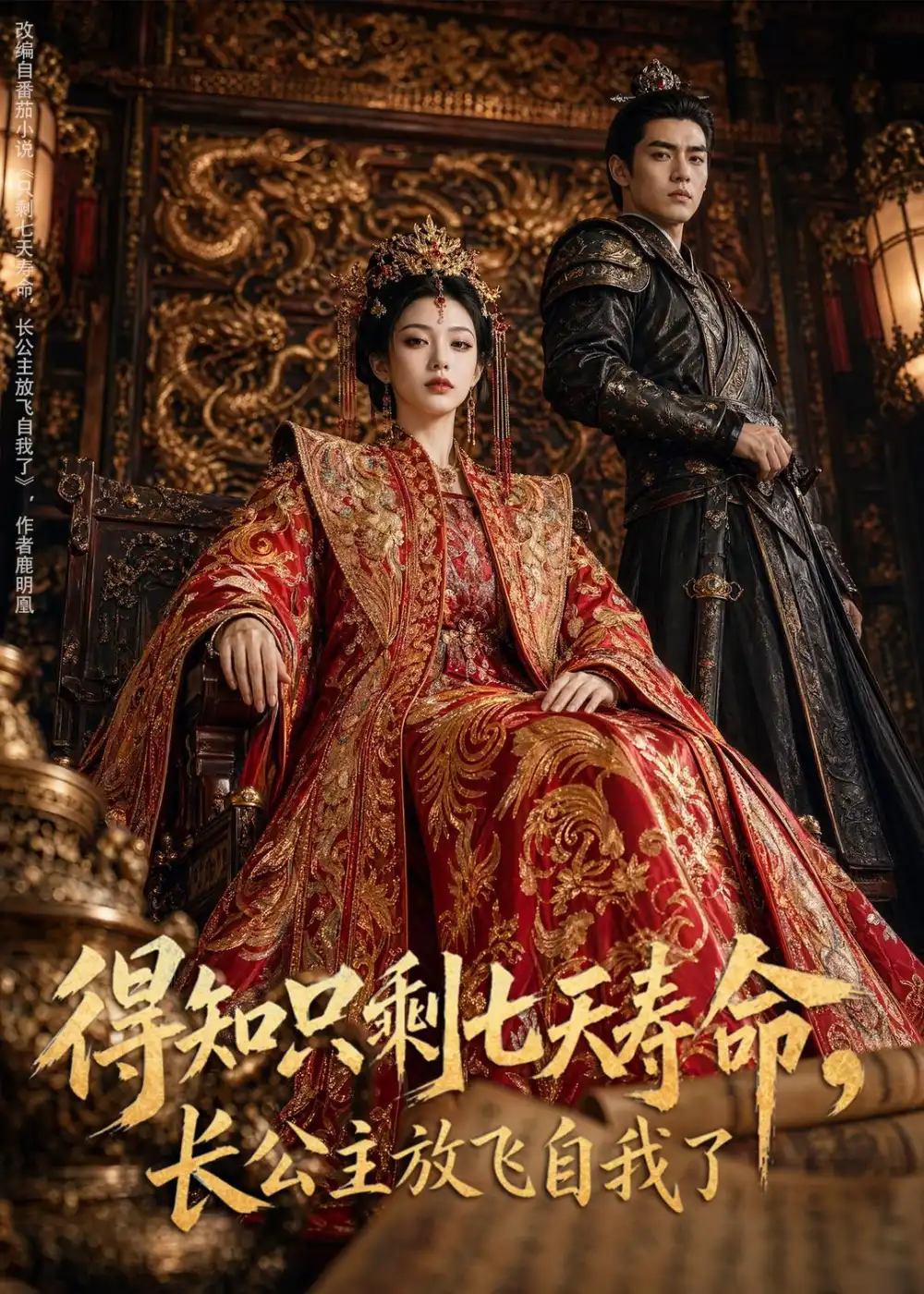 《得知只剩七天寿命，长公主放飞自我了（53集）AI短剧（夸克网盘）》短剧封面