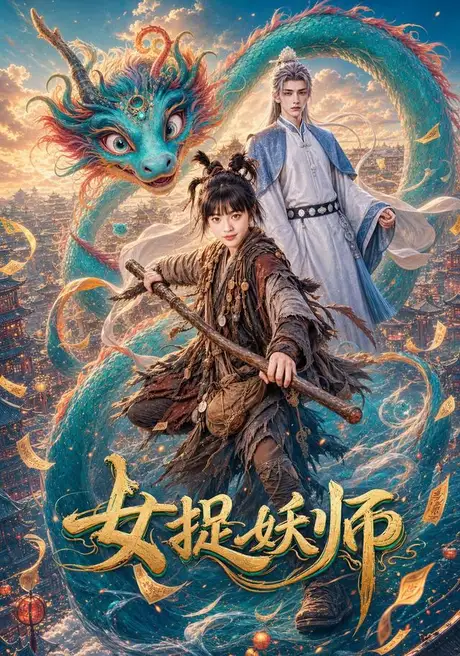 《女捉妖师（60集）AI短剧（夸克网盘）》短剧封面