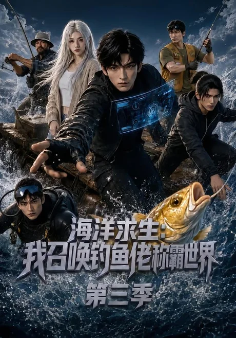 《海洋求生：我召唤钓鱼佬称霸世界第三季（101集）（夸克网盘）》短剧封面