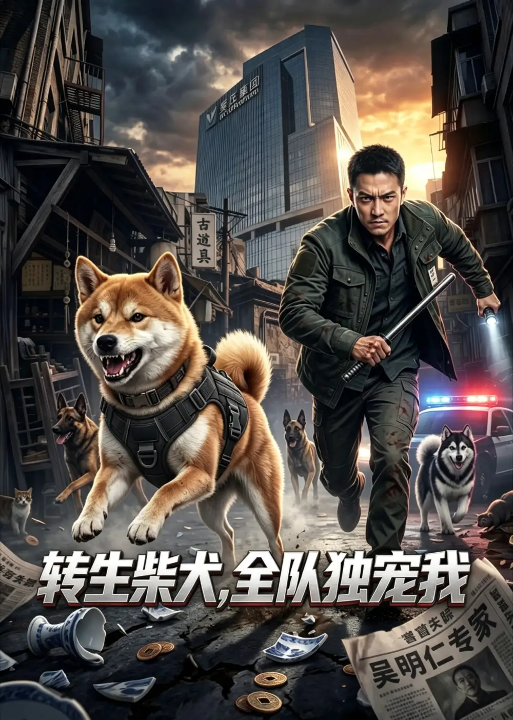 《转生柴犬，全队独宠我（20集）（夸克网盘）》短剧封面