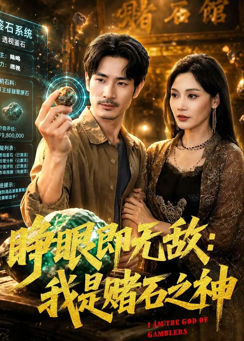 《睁眼即无敌:我是赌石之神(85集)何俊彦&党孟宇(夸克网盘)》短剧封面