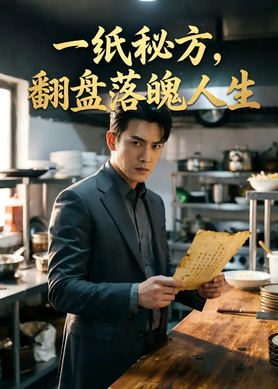 《一纸秘方,翻盘落魄人生(31集)AI短剧(夸克网盘)》短剧封面