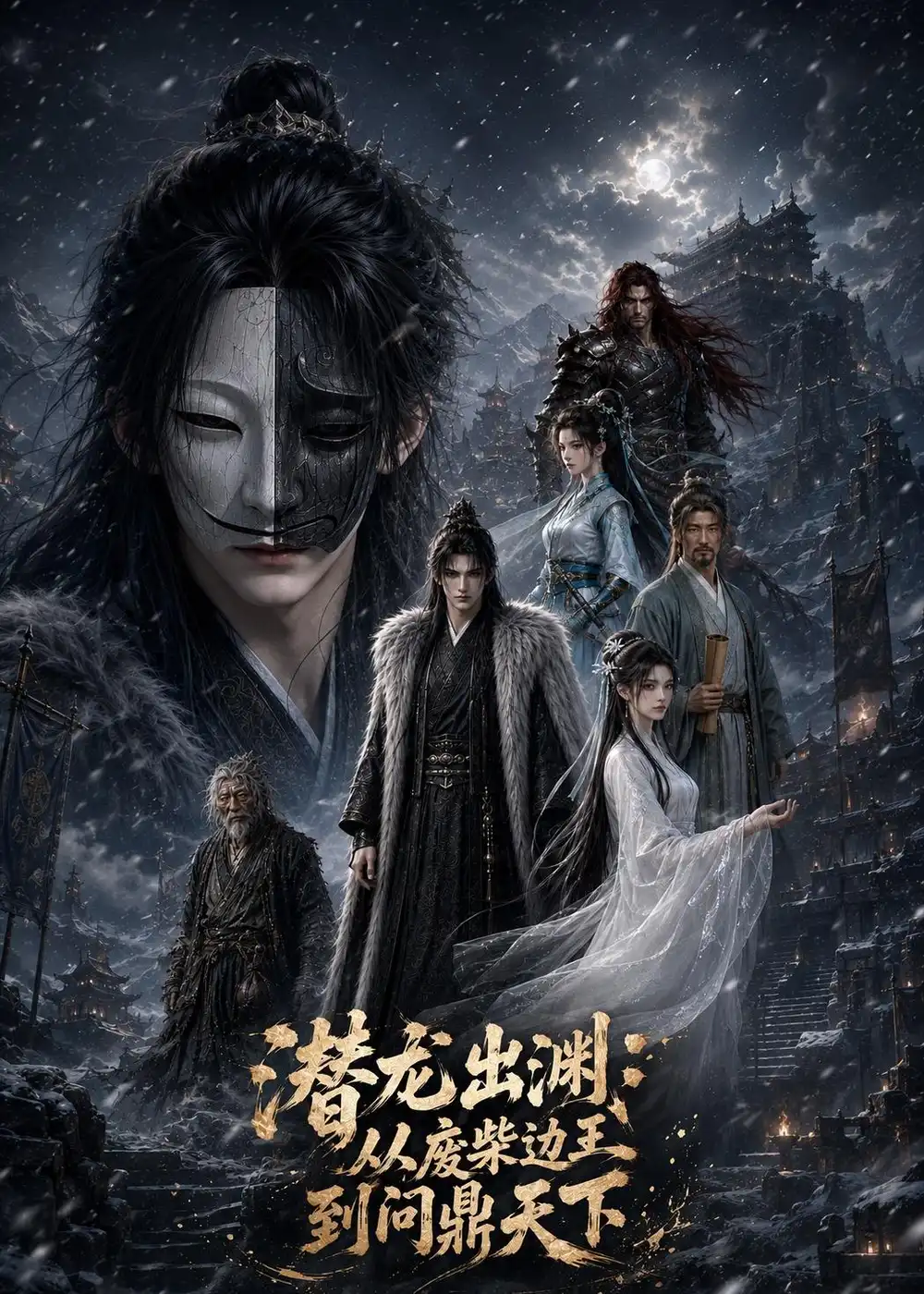 《潜龙出渊：从废柴边王到问鼎天下（79集）（夸克网盘）》短剧封面