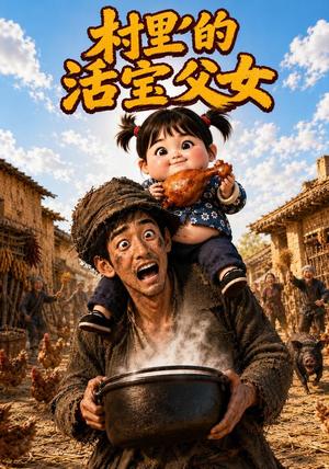 村里的活宝父女 《村里的活宝父女》短剧封面