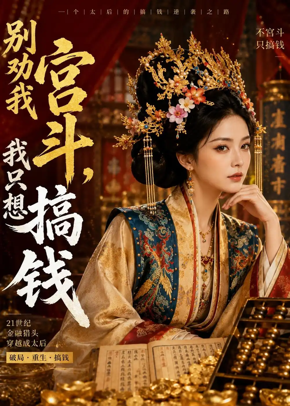 《别劝我宫斗，我只想搞钱（60集）（夸克网盘）》短剧封面