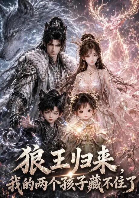 《狼王归来，我的两个孩子藏不住了（74集）（夸克网盘）》短剧封面
