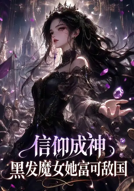 《信仰成神，黑发魔女她富可敌国（120集）（夸克网盘）》短剧封面