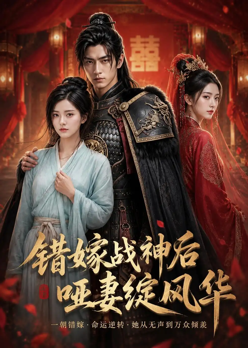 《错嫁战神后，哑妻绽风华（53集）（夸克网盘）》短剧封面