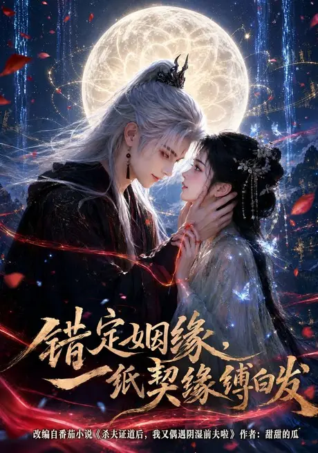 《错定姻缘，一纸契缘缚白发（61集）（百度网盘）》短剧封面