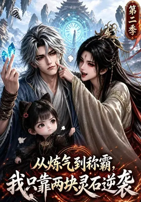 《从炼气到称霸，我只靠两块灵石逆袭第二季（104集）（夸克网盘）》短剧封面