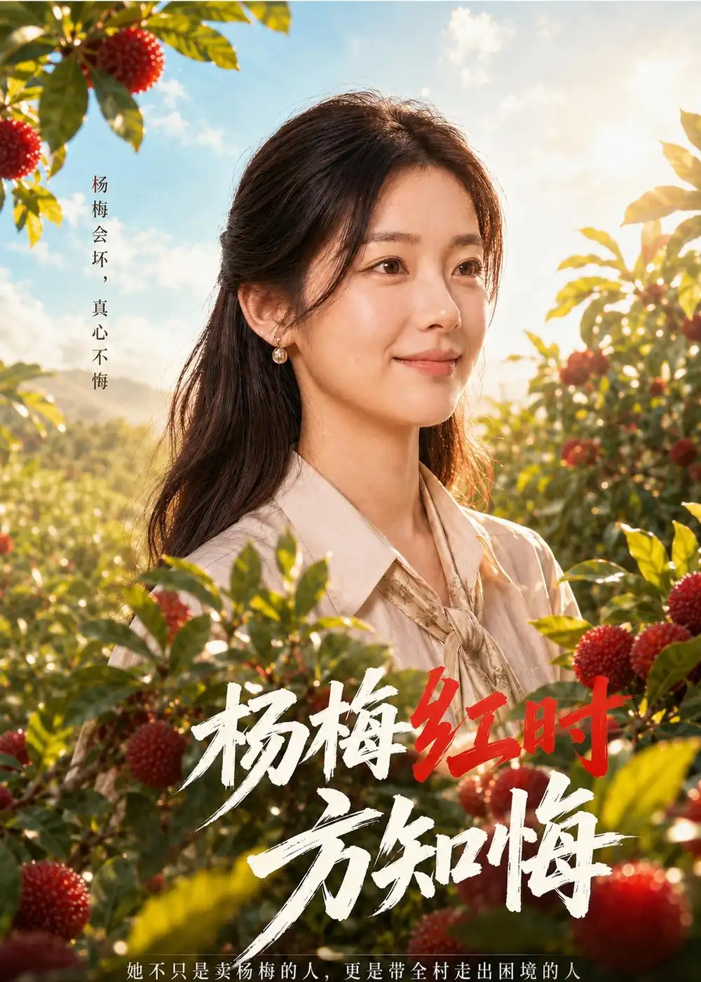 《杨梅红时方知悔（64集）AI短剧（夸克网盘）》短剧封面