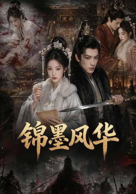 《锦墨风华（100集）李若洵&王子甲（夸克网盘）》短剧封面
