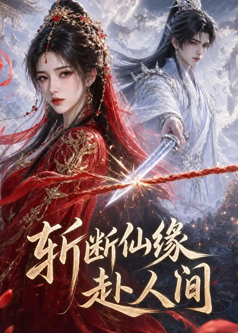 《斩断仙缘赴人间（21集）（夸克网盘）》短剧封面