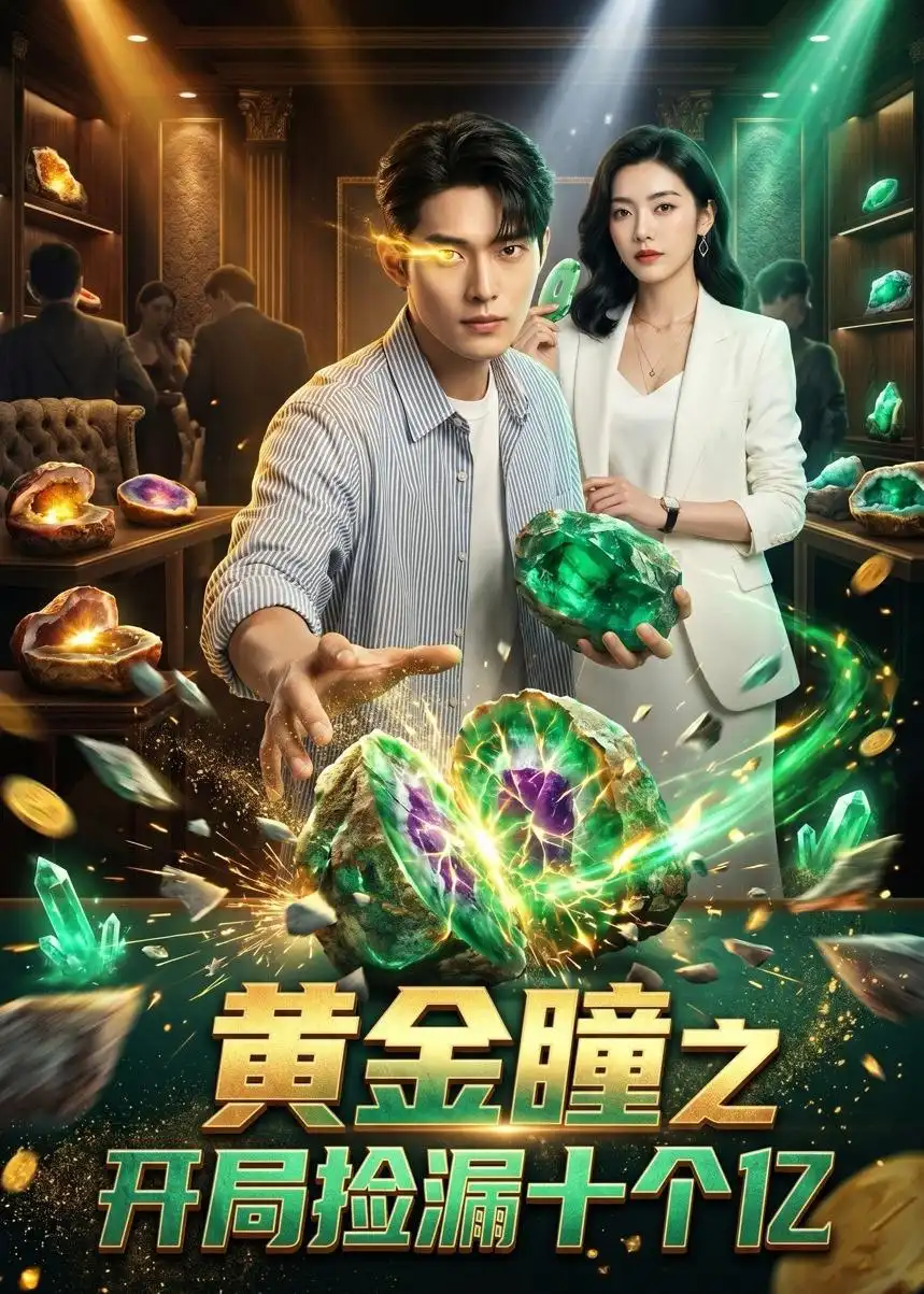 《黄金瞳之开局捡漏十个亿(41集)(夸克网盘)》短剧封面
