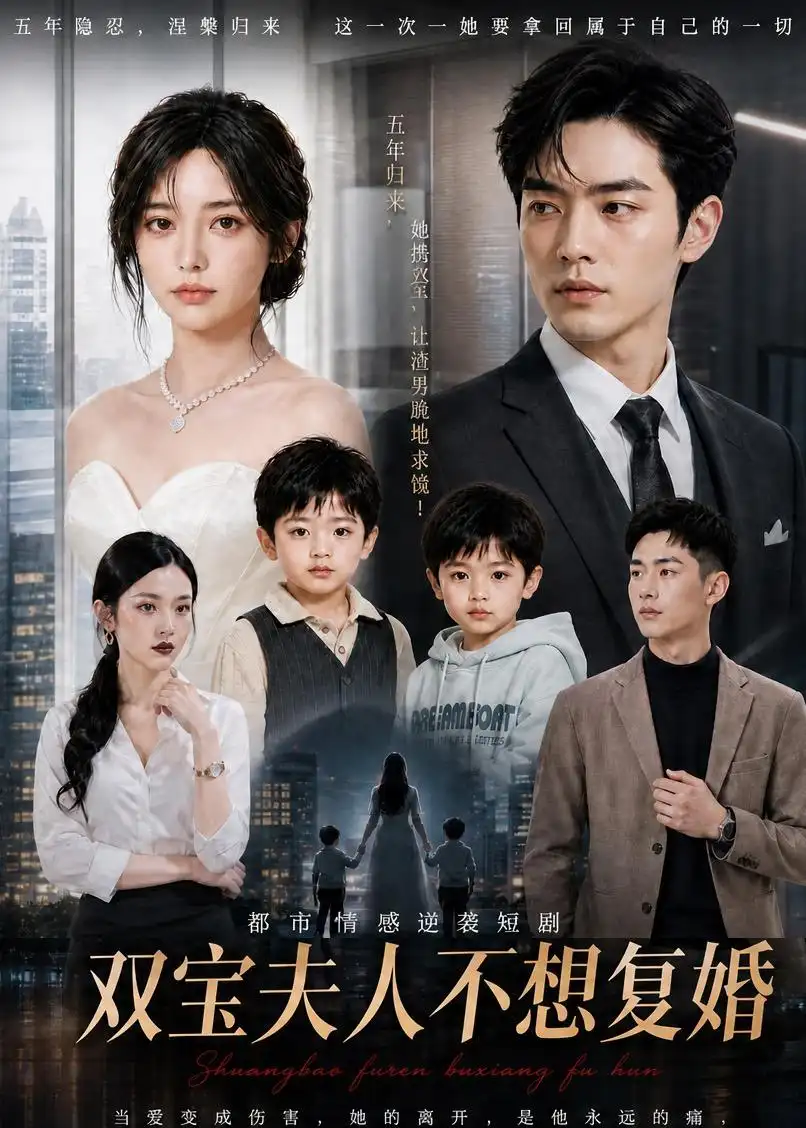 《双宝夫人不想复婚（83集）AI短剧（夸克网盘）》短剧封面