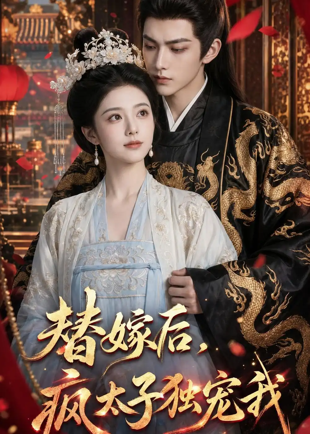 《替嫁后，疯太子独宠我（110集）（夸克网盘）》短剧封面