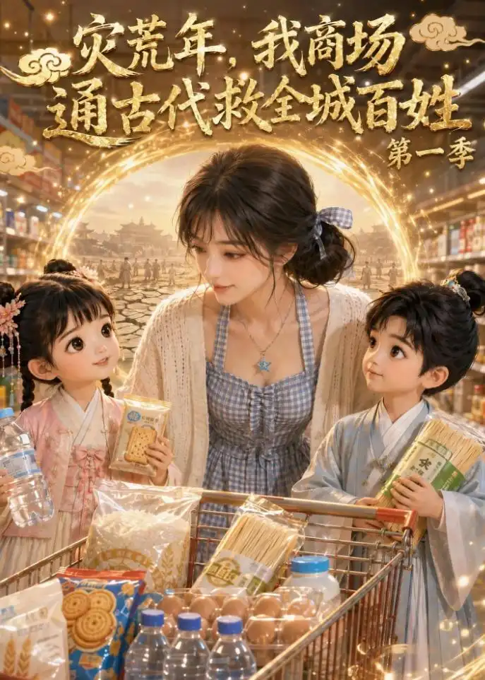 《灾荒年,我商场通古代救全城百姓第一季(123集)(夸克网盘)》短剧封面