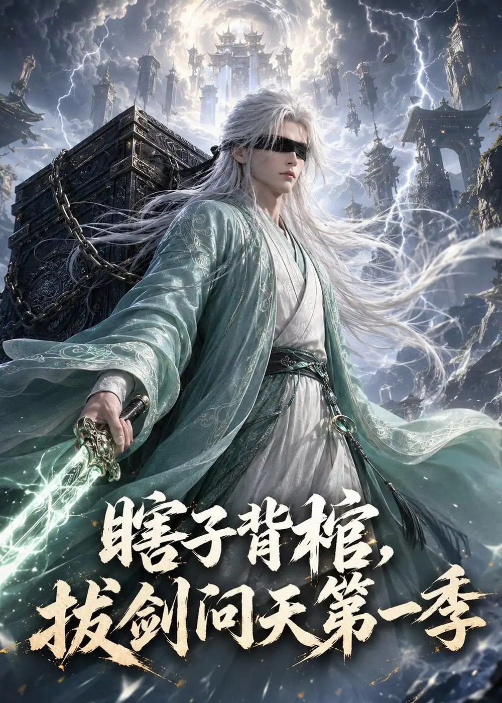 《瞎子背棺，拔剑问天第一季（106集）（夸克网盘）》短剧封面