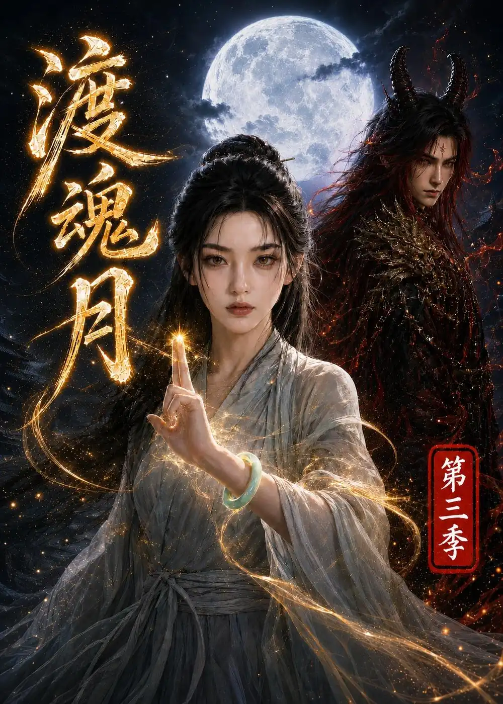 《渡魂月第三季（78集）（夸克网盘）》短剧封面