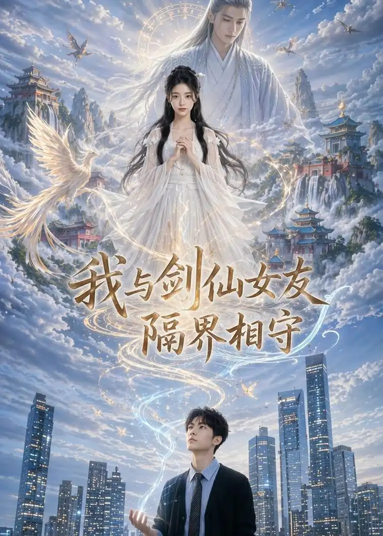 《我与剑仙女友隔界相守（81集）AI短剧（夸克网盘）》短剧封面
