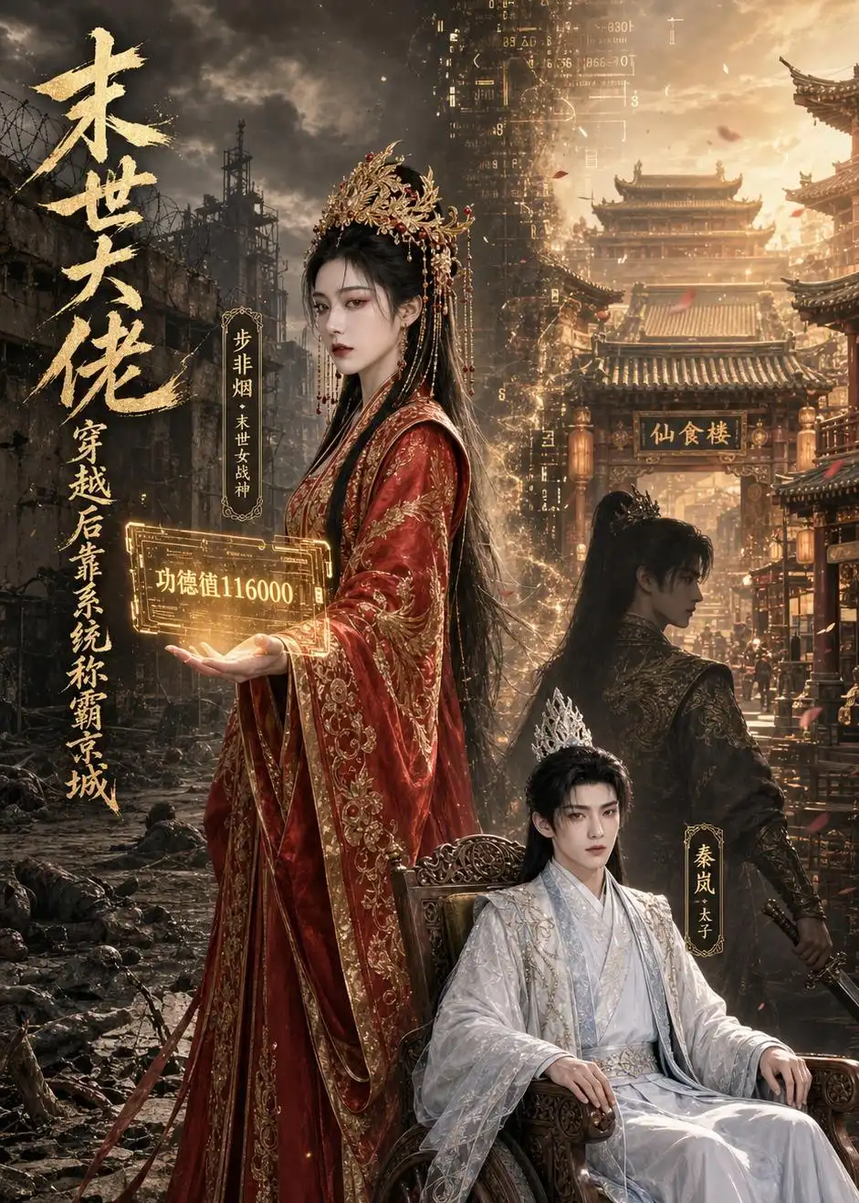 《末世大佬穿越后靠系统称霸京城(60集)(夸克网盘)》短剧封面