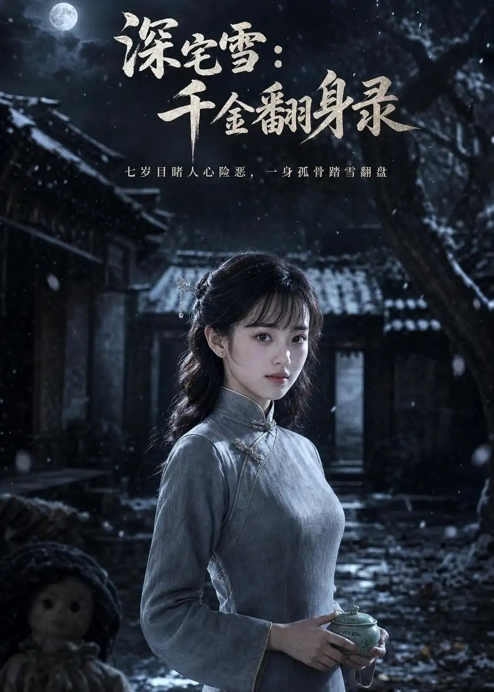 《深宅雪：千金翻身录（52集）AI短剧（夸克网盘）》短剧封面