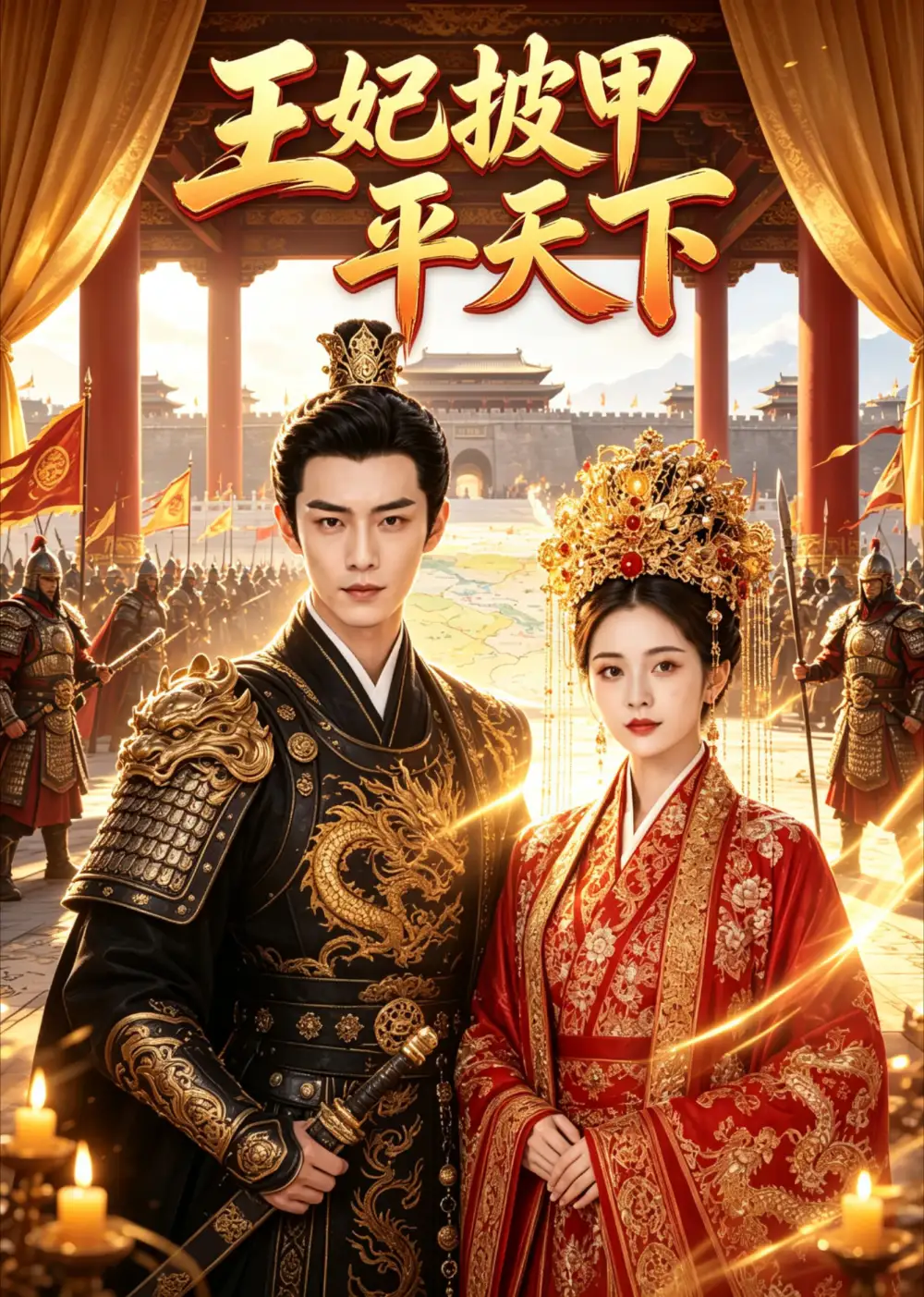 《王妃披甲平天下（74集）AI短剧 (2026)》短剧封面