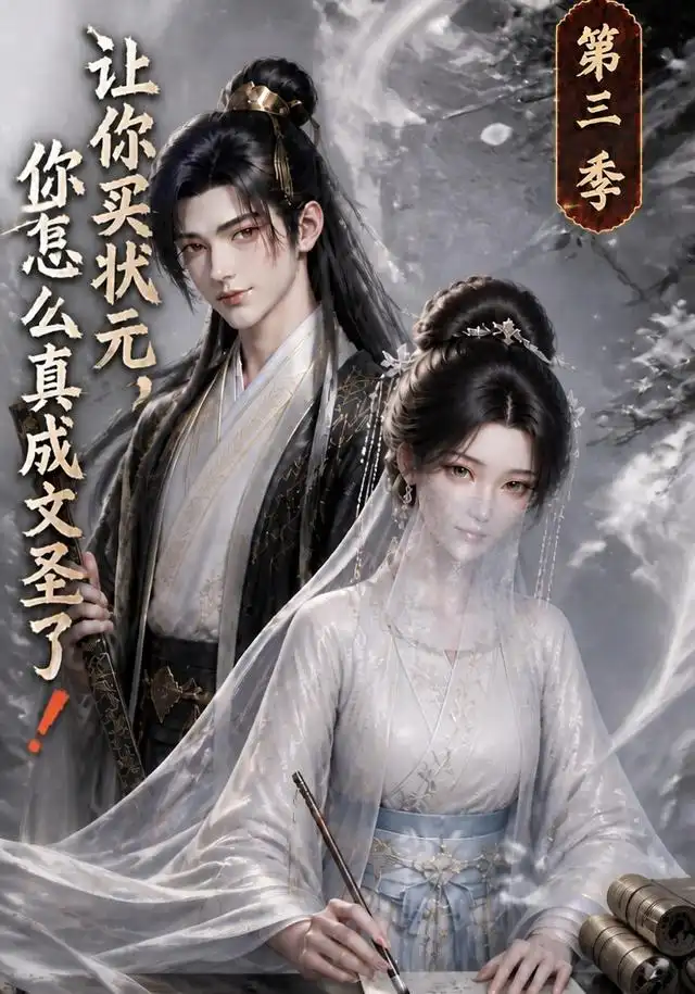 《让你买状元，你怎么真成文圣了！第三季（72集）（夸克网盘）》短剧封面