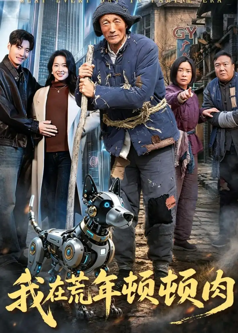 《我在荒年顿顿肉（80集）徐浩＆张初妗（夸克网盘）》短剧封面