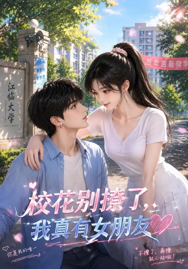 《校花别撩了,我真有女朋友(48集)(夸克网盘)》短剧封面
