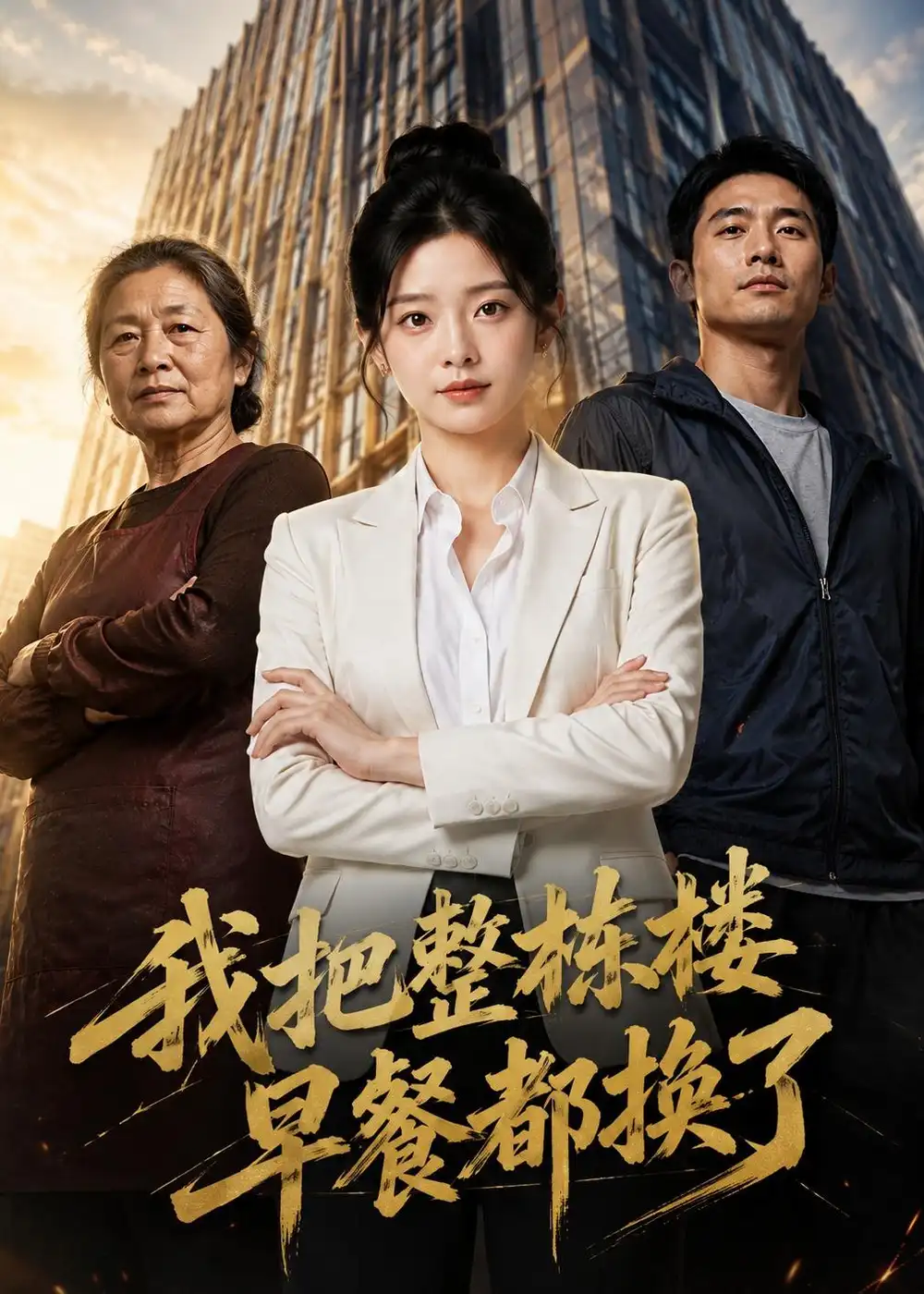 《我把整栋楼早餐都换了（37集）AI短剧（夸克网盘）》短剧封面