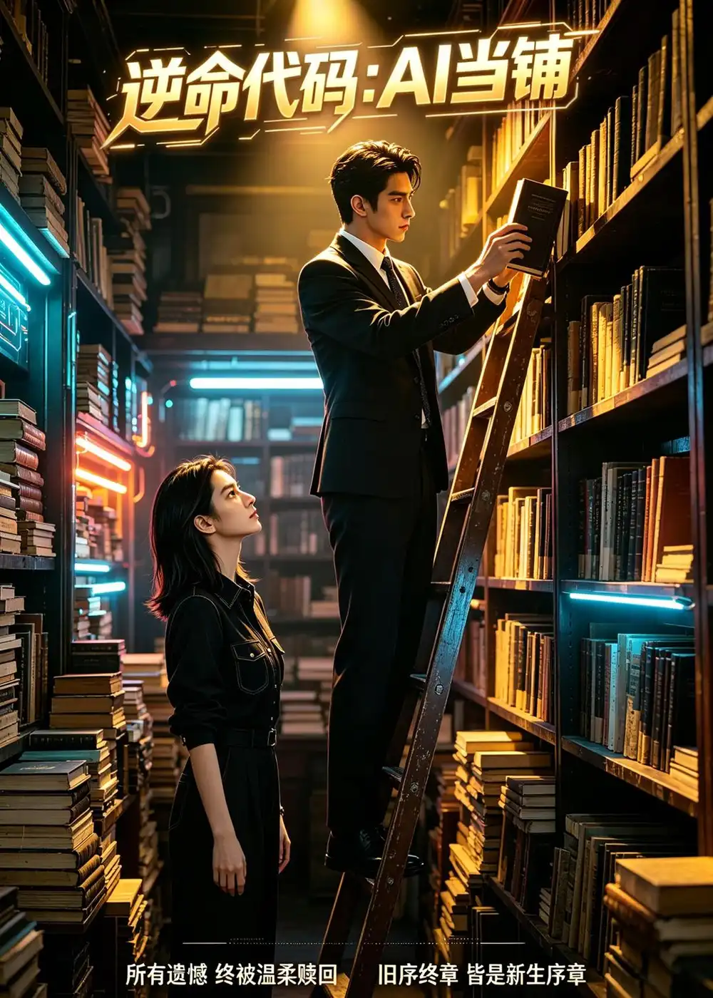 《逆命代码：AI当铺（17集）AI短剧（夸克网盘）》短剧封面