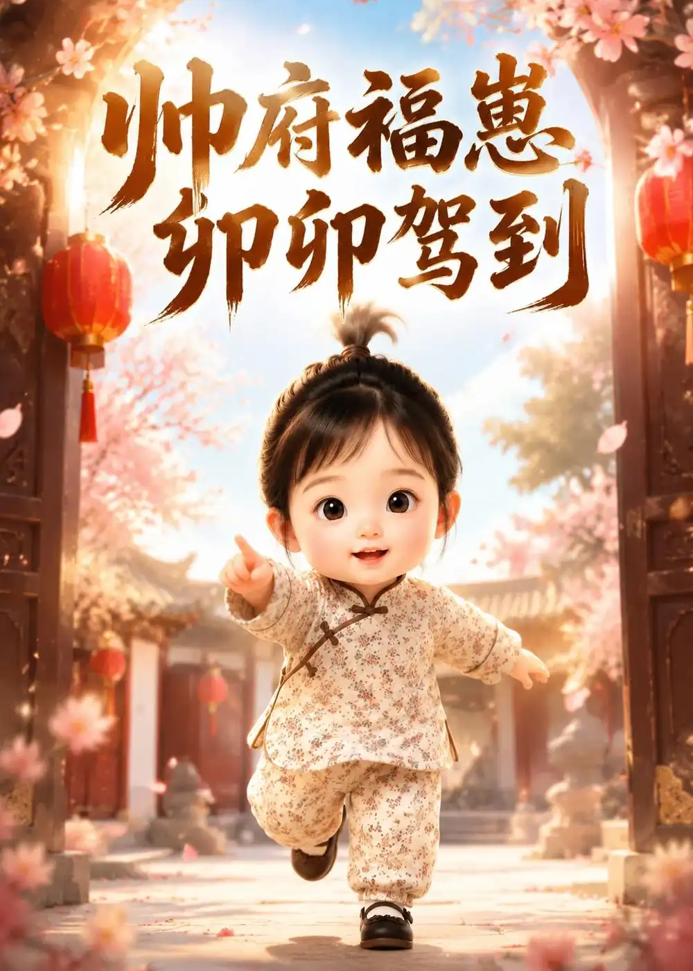 《帅府福崽,卯卯驾到(94集)(夸克网盘)》短剧封面