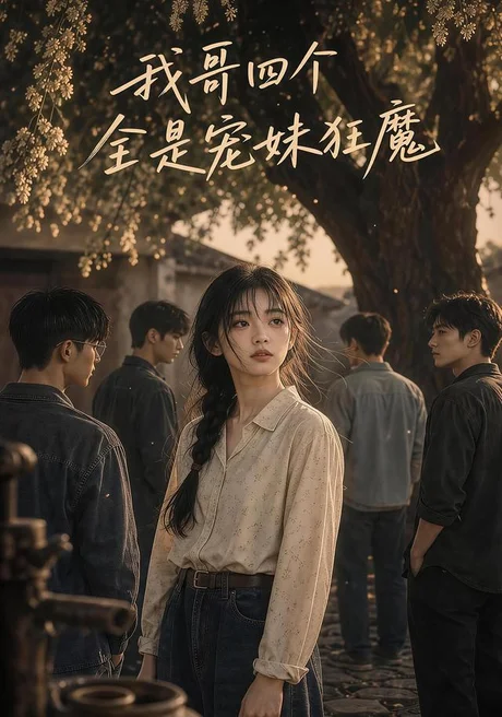《我哥四个全是宠妹狂魔(100集)(夸克网盘)》短剧封面