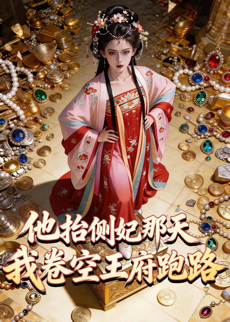《他抬侧妃那天，我卷空王府跑路（30集）（夸克网盘）》短剧封面